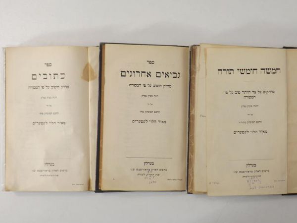 Tanach: Tora, Newiim, Ketuwim, 3 tomy, ok. 1908 r.