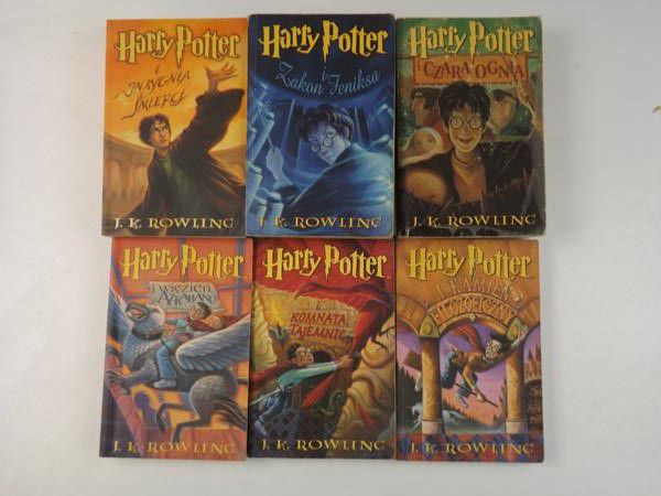 Harry Potter, Tom: I,II,III, IV,V, VII.  Brak tomu VI