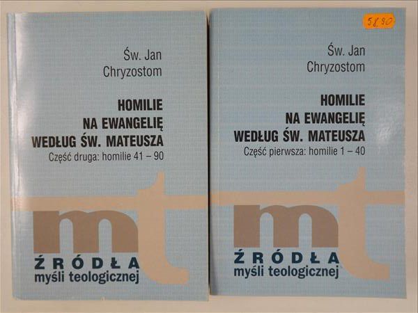 Homilie na Ewangelię według św. Mateusza, 2 tomy