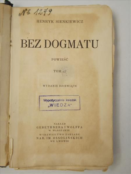 Bez dogmatu, Tom III, 1928 r.