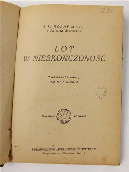 Lot w nieskończoność, ok. 1930 r.