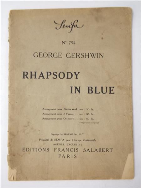 Rhapsody in Blue, 1927 r.