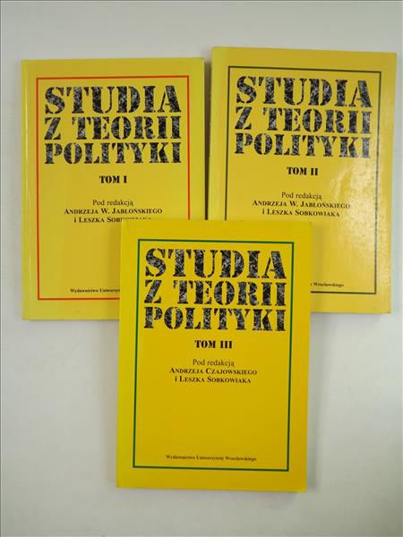 Studia z teorii polityki, Tom I-III
