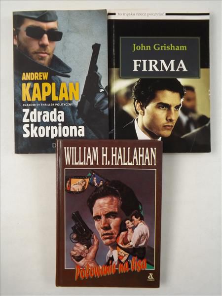 Kaplan / Hallahan / Grisham - Zestaw 3 książek