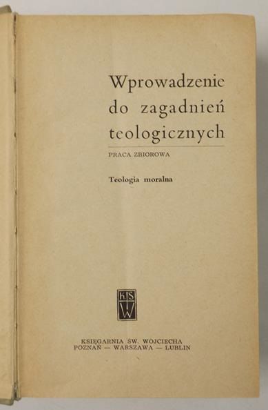 Wprowadzenie do zagadnień teologicznych