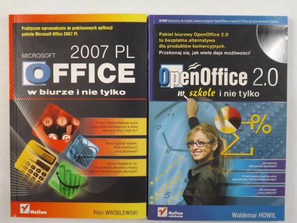 OpenOffice 2.0 w szkole i nie tylko + CD / Microsoft Office 2007 PL w biurze i nie tylko