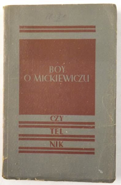 Boy-Żeleński Tadeusz - O Mickiewiczu