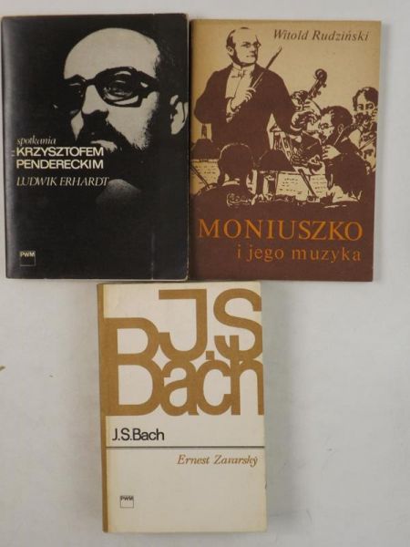 Rudziński Witold, Erhardt Ludwik,    - Moniuszko i jego muzyka / Spotkania z Krzysztofem Pendereckim / J. S. Bach