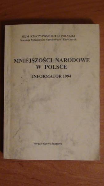 Mniejszości narodowe w Polsce Informator 1994