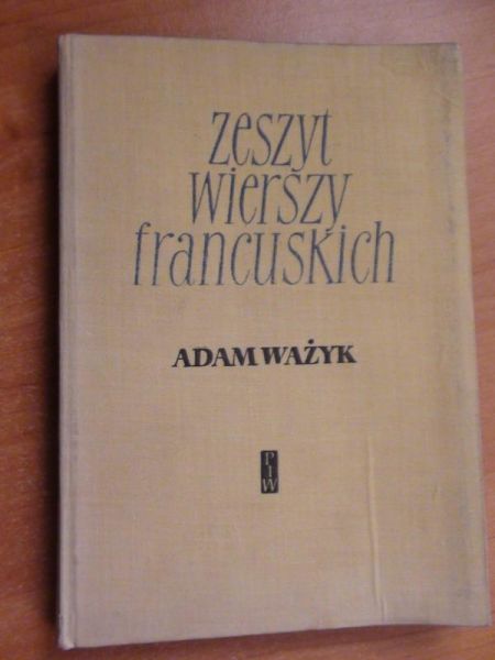 Zeszyt wierszy francuskich
