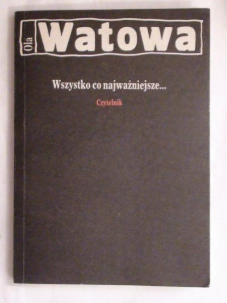 Wszystko co najważniejsze...