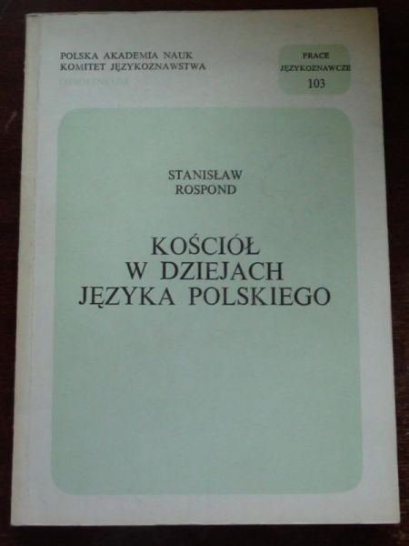 Kościół w dziejach języka polskiego