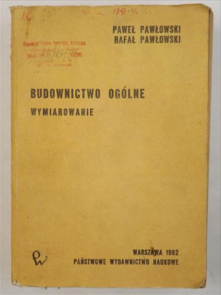 Paweł,   - Budownictwo ogólne. Wymiarowanie