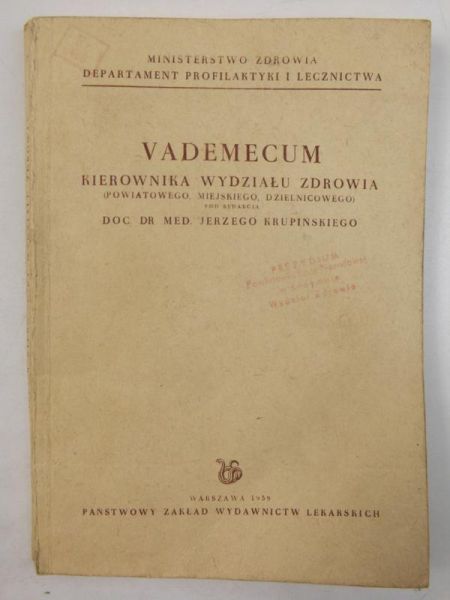 Vademecum kierownika wydziału zdrowia