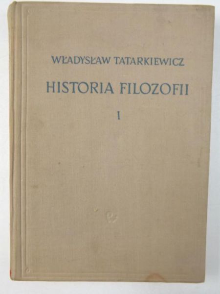 Historia filozofii, Tom I