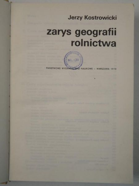Zarys geografii rolnictwa