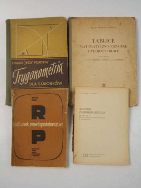 Wojtowicz W. / Szlenk W. / Pokorny E. - Tablice matematyczno-fizyczne czterocyfrowe / Rachunek prawdopodobieństwa / Trygonometria