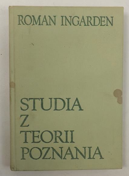 Ingarden Roman - Studia z teorii poznania