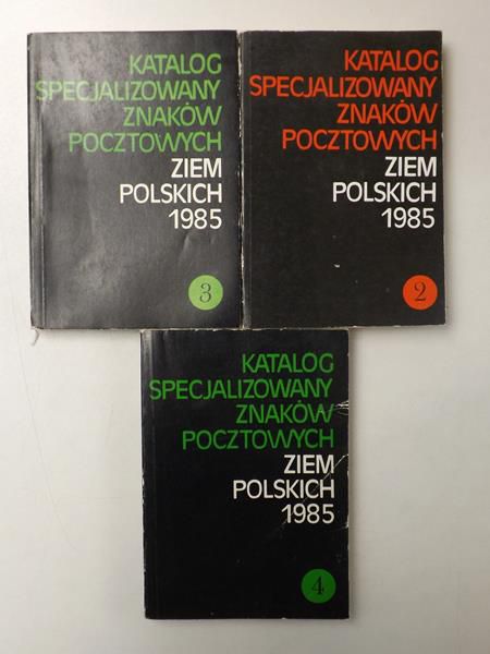 Katalog specjalizowany znaków pocztowych ziem polskich 1985, Tom I-III