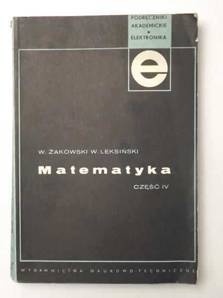 Matematyka, Cz. IV