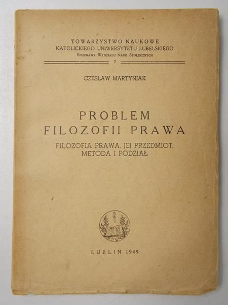 Problem filozofii prawa, 1949 r.