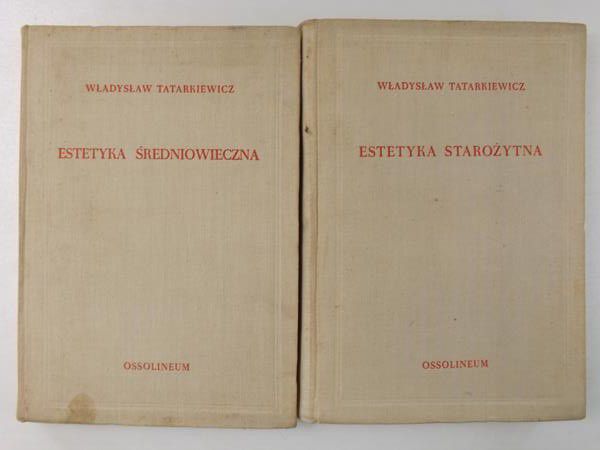 Historia Estetyki , tom I-II