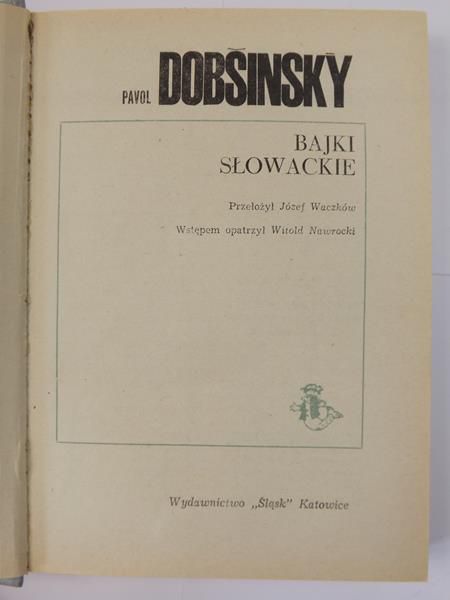 Dobsinsky Pavol - Bajki słowackie