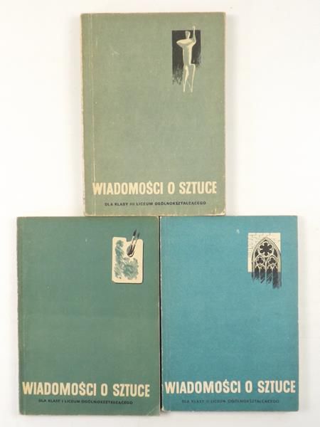 Wiadomości o sztuce, 3 książki
