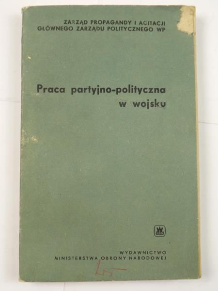 Praca partyjno-polityczna w wojsku