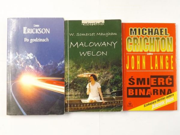 Maugham William Somerset / Crichton Michael / Erickson Lynn  - Malowany welon / Śmierć binarna / Po godzinach