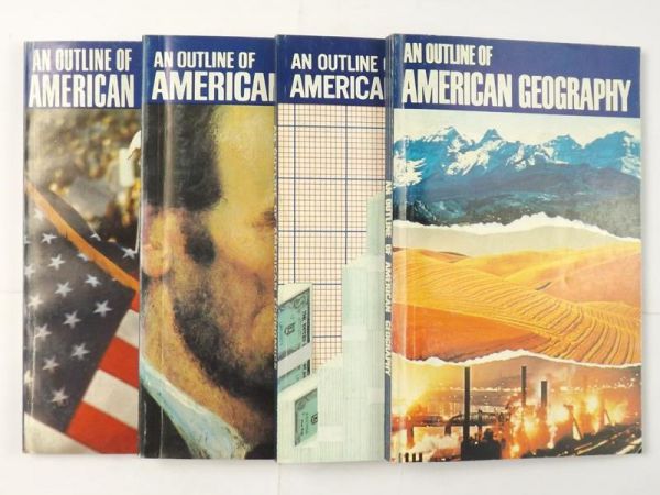 United States Information Agency - An Outline of American Geography, Economics, History and Government, 4 tomy