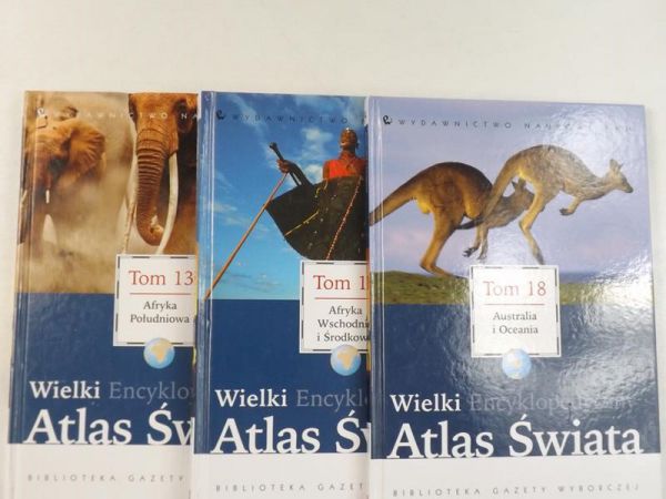 Wielki encyklopedyczny Atlas Świata, tom 12, 13, 18