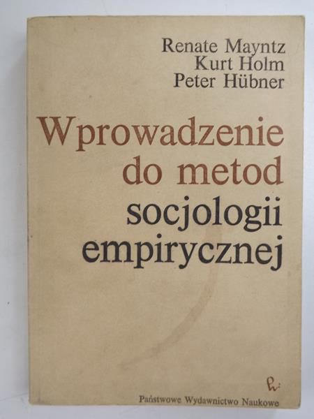 Mayntz Renate - Wprowadzenie  do metod socjologii empirycznej