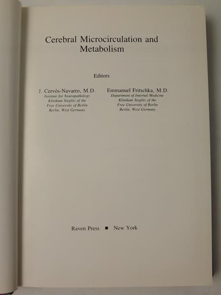 Cerebral Microcirculation and Metabolism