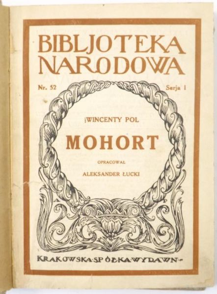Mohort, BN, 1922