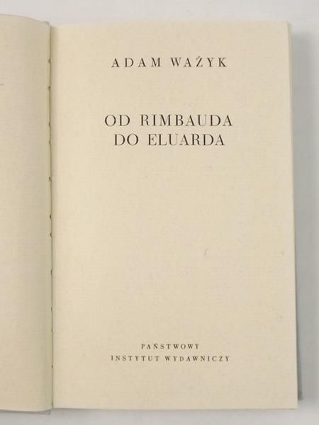 Od Rimbauda do Eluarda