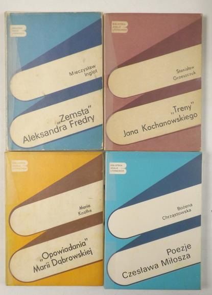 Inglot Mieczysław i in. - Biblioteka analiz literackich, 4 tomy