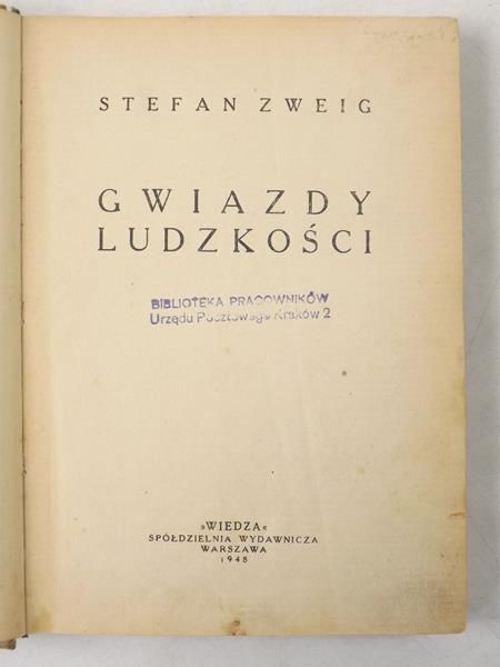 Gwiazdy ludzkości, 1948 r.
