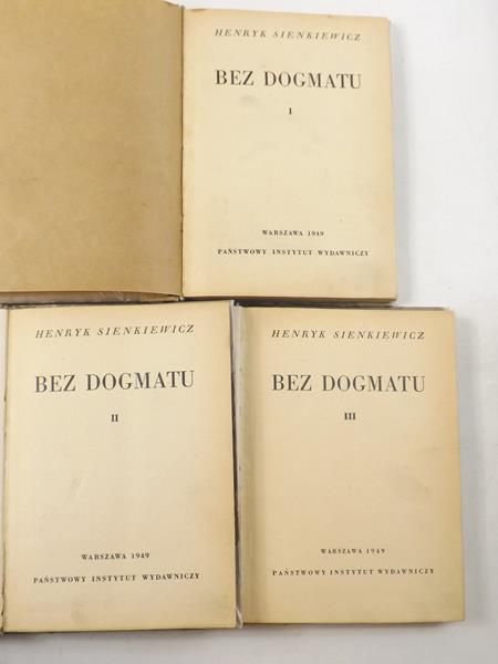 Bez dogmatu, Tom I-III, 1949 r.