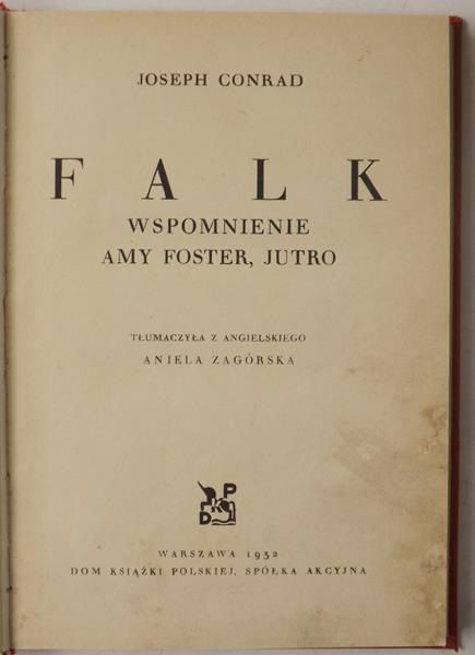 Falk: wspomnienie, 1932 r.
