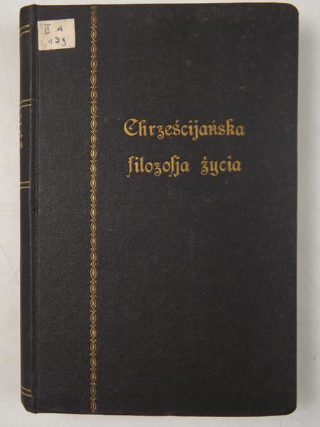 Chrześcijańska filozofja życia, 1931 r.