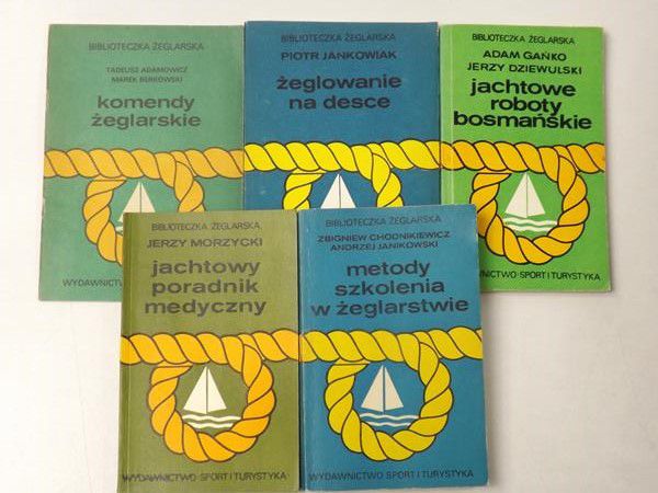 Adamowicz T., Morzycki J., Jankowiak P., Gańko A., Chodnikiewicz Z. - Biblioteczka Żeglarska, zestaw 5 książek
