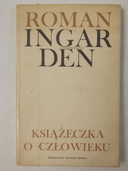 Ingarden Roman  - Książeczka o człowieku