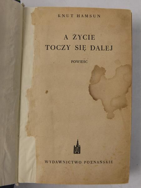 Hamsun Knut  - A życie toczy się dalej