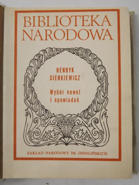 Wybór nowel i opowiadań, BN