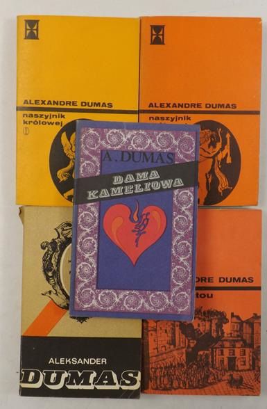 Dumas Alexander - Naszyjnik królowej, tom I, III / Dama kameliowa / Anioł Pitou / Kawaler de Maison-Rouge /