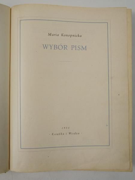 Wybór pism