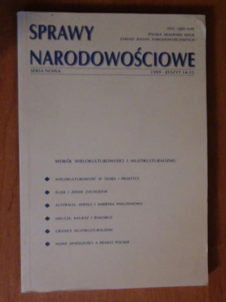 Burszta Wojciech (red.) - Sprawy narodowościowe, r.1999, z.14-15