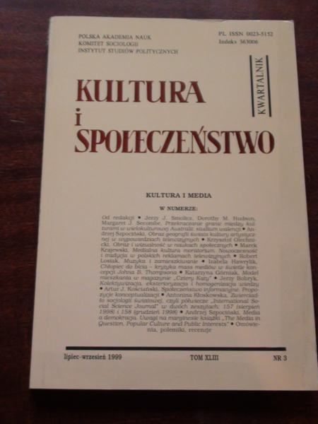 Kultura i społeczeństwo 3/1999