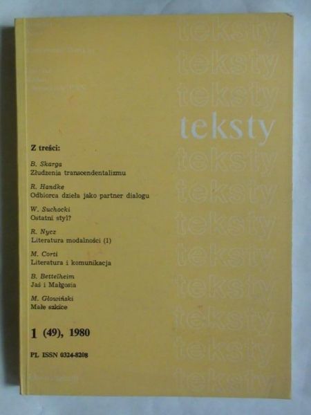 Teksty, 1 (49), 1980